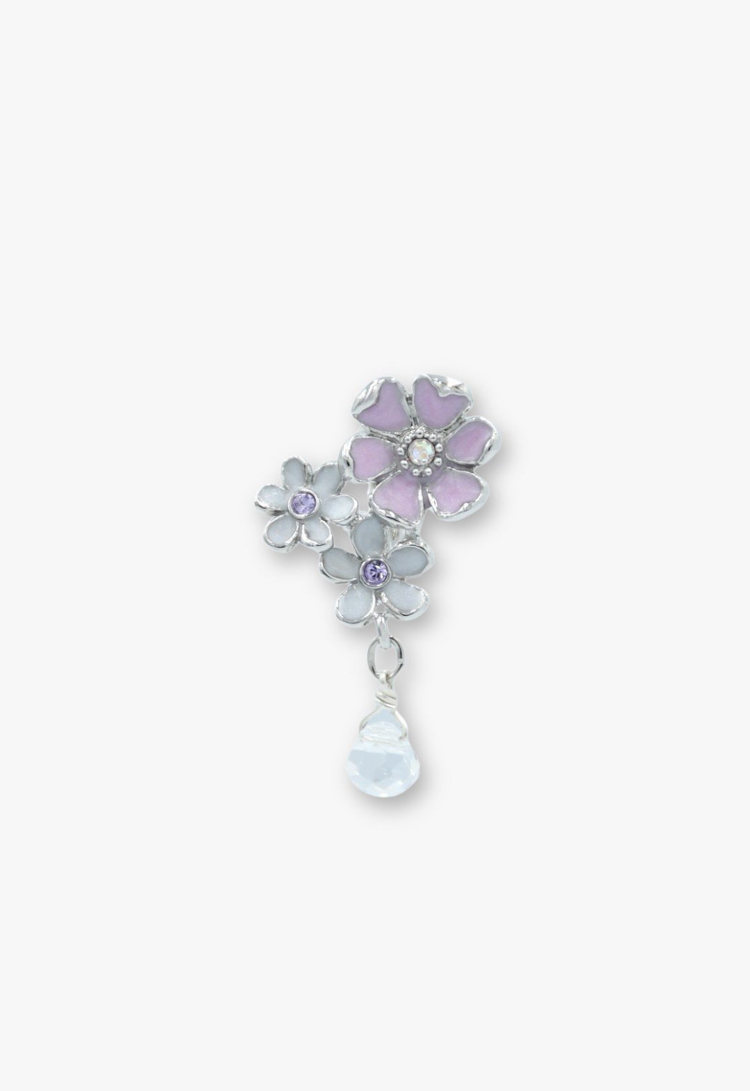 ANNA SUI 【ANNA SUI/アナスイ】蝶 小花モチーフ イヤリング アナ スイ アクセサリー・腕時計 イヤリング・イヤーカフ ホワイト【送料無料】