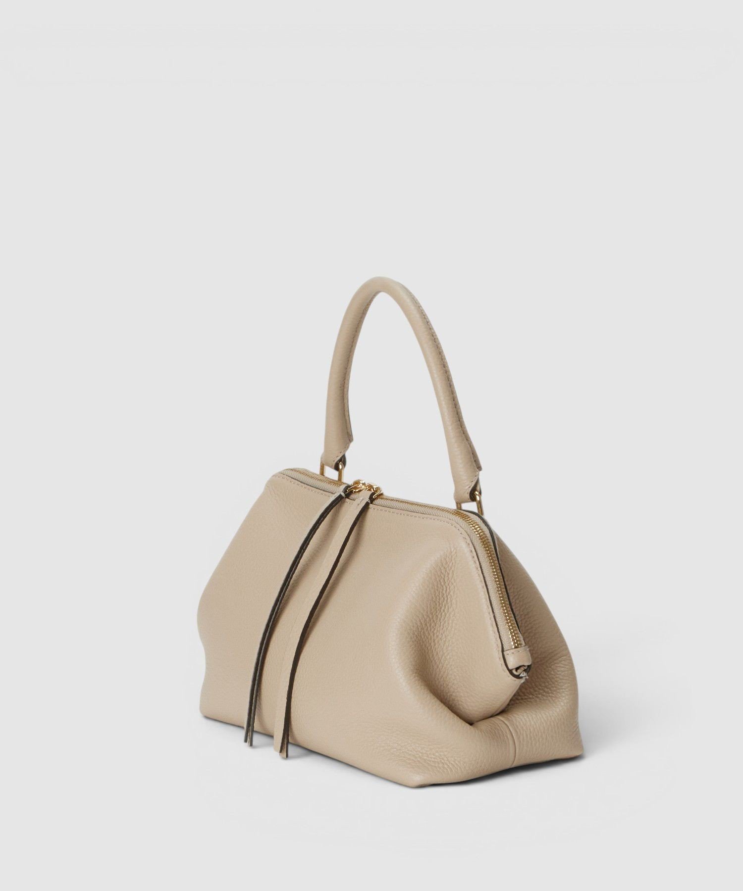 allureville ワンハンドルボストンバッグ アルアバイル バッグ ショルダーバッグ ベージュ【送料無料】