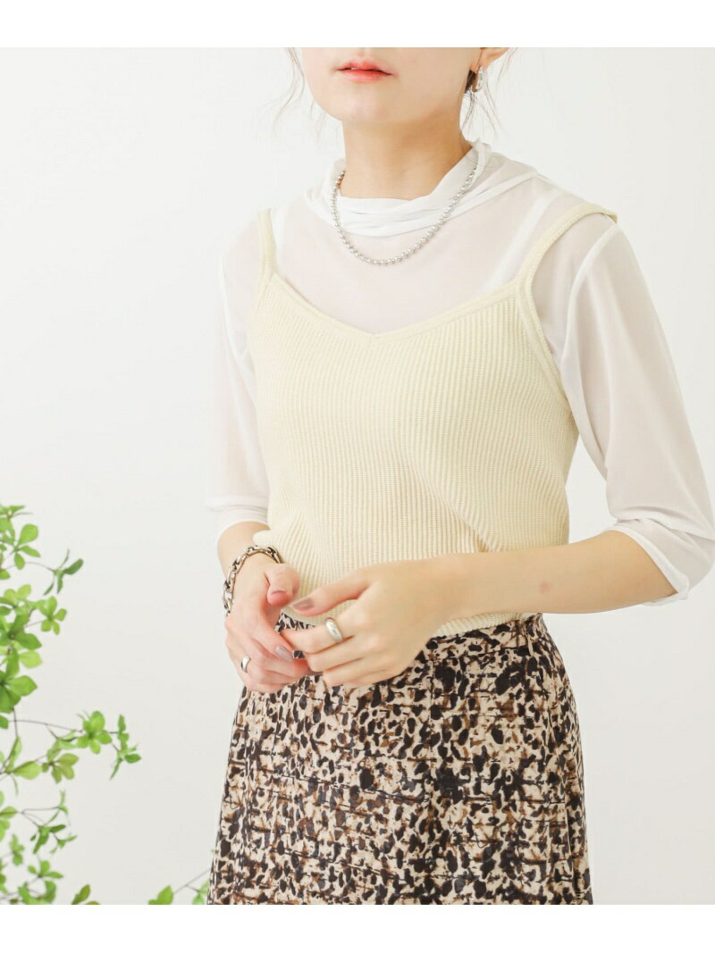 楽天Rakuten Fashion【SALE／60％OFF】SENSE OF PLACE シアートップニットビスチェアンサンブル センス オブ プレイス トップス その他のトップス ホワイト イエロー ブラック