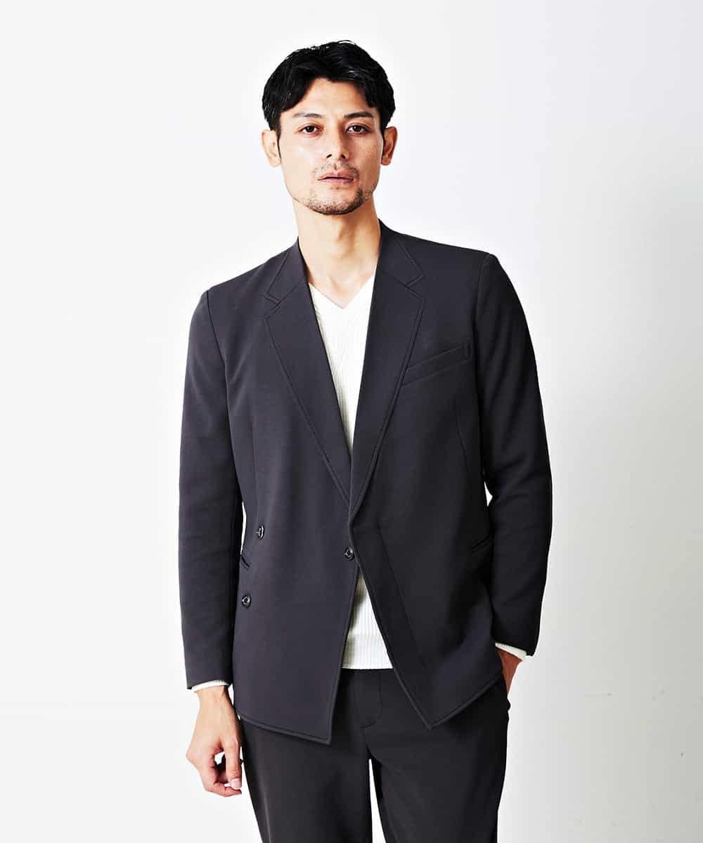 【SALE/50%OFF】MICHEL KLEIN HOMME ジャケット(ハイマルチカルゼリバー) ミッシェルクランオム スーツ・フォーマル スーツジャケット ネイビー グレー【送料無料】