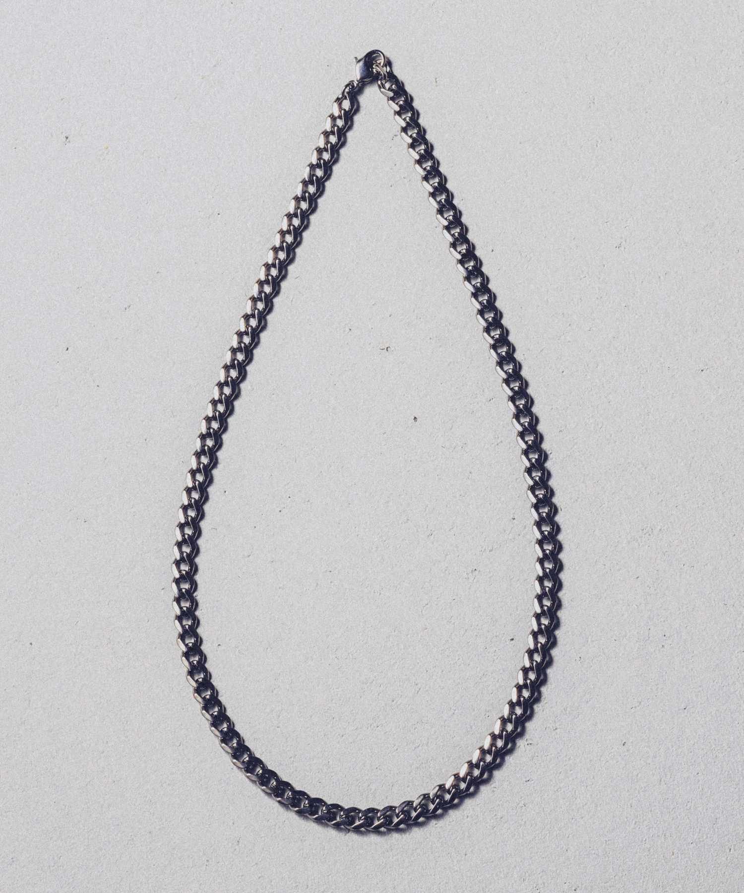 and cloud Curb Chain Necklace S アンドクラウド アクセサリー ネックレス シルバー ブラック イエロー【送料無料】