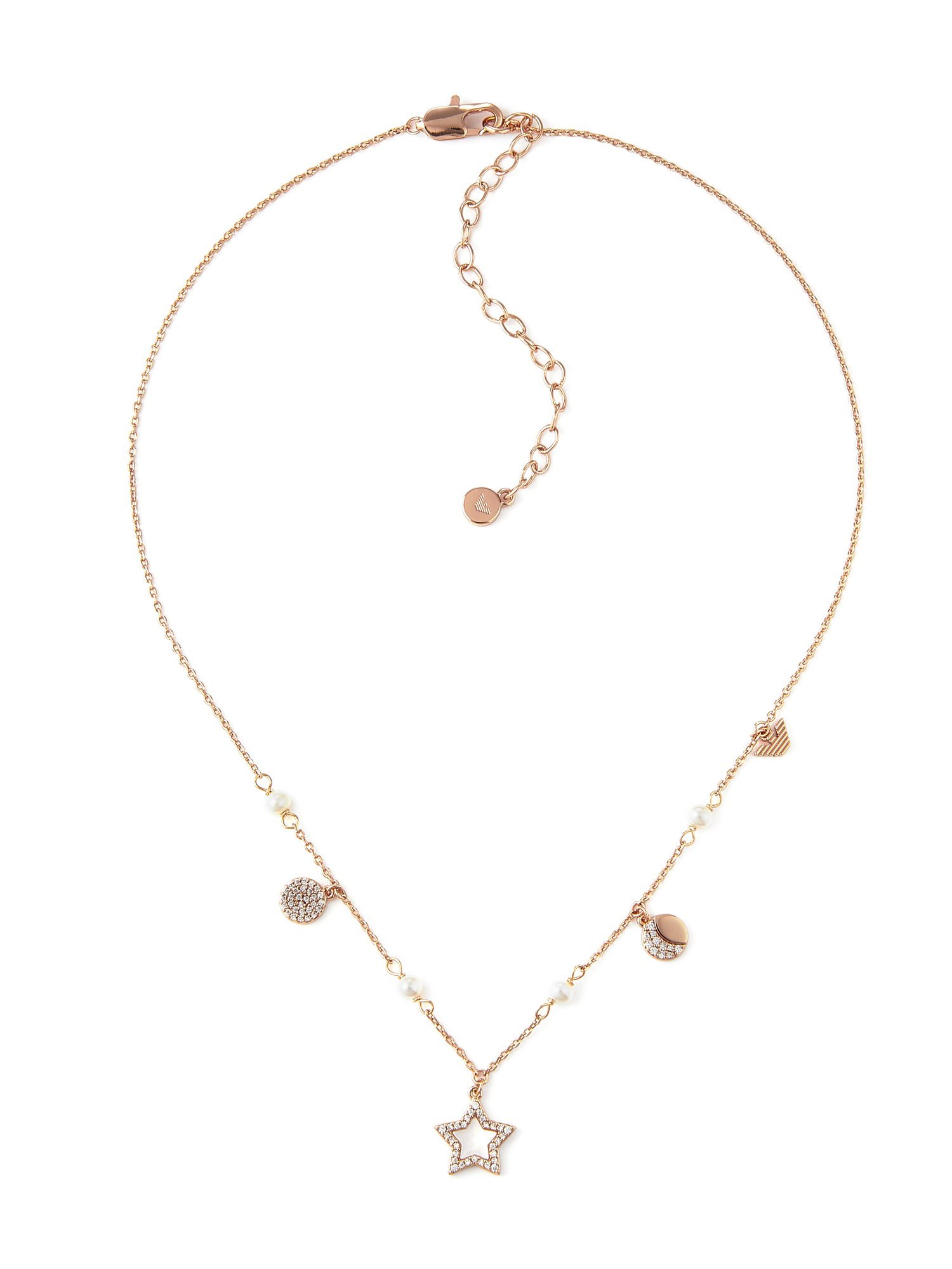 EMPORIO ARMANI Rose Gold Tone Necklace EGS3106221 EHb`Xe[VC^[iVi ANZT[Erv lbNX S[hyz