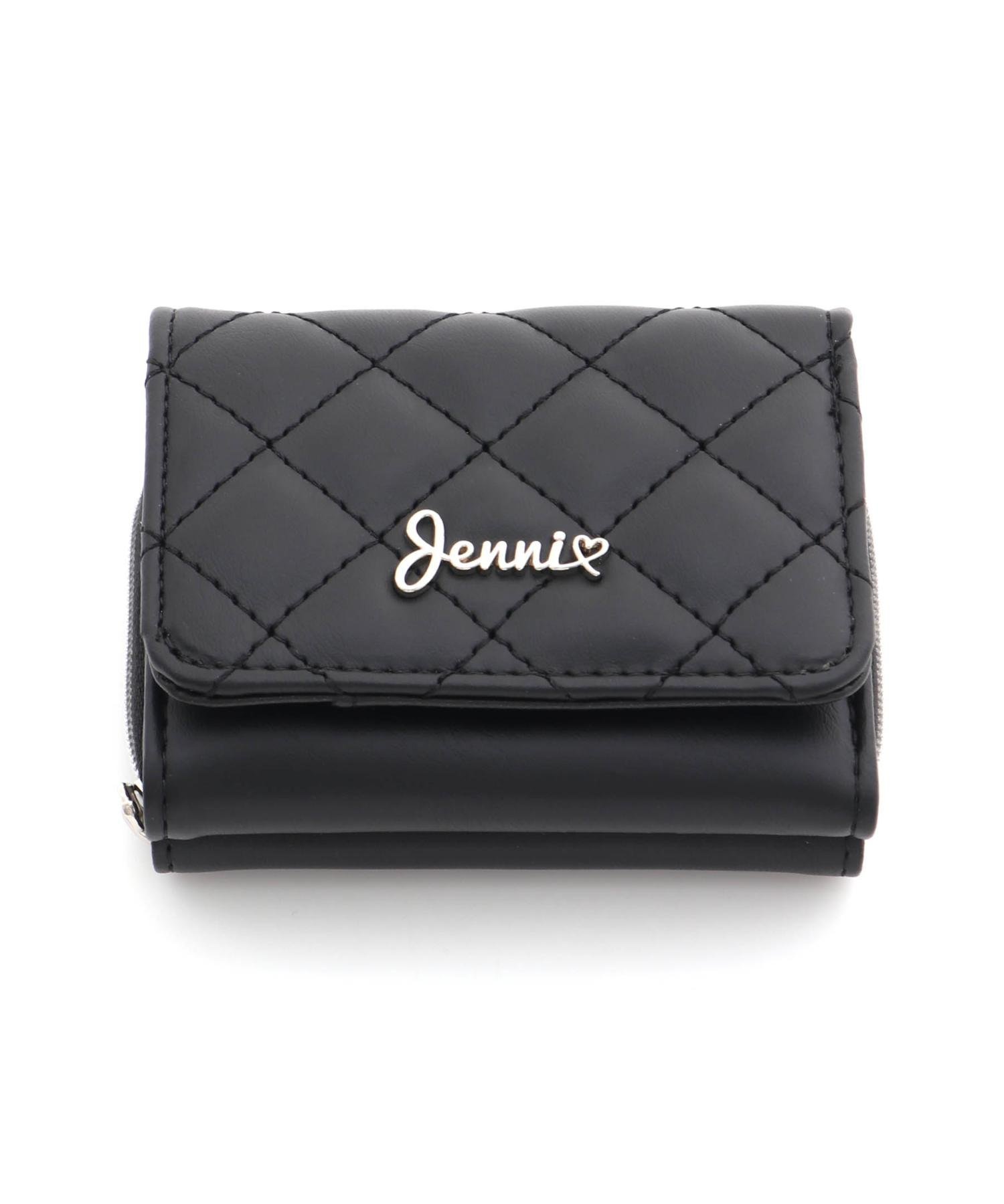 JENNI キルティングミニウォレット ジェニィオンラインショップ 財布・ポーチ・ケース 財布 ブラック ホワイト ピンク