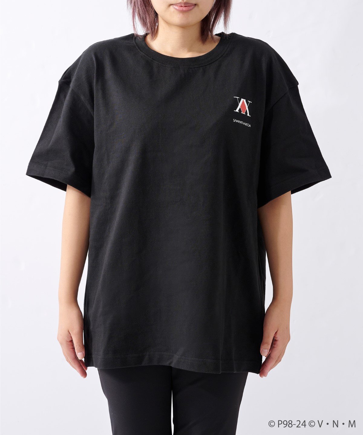 【SALE／50%OFF】SAMANTHAVEGA HUNTER*HUNTER meets SAMANTHAVEGA Tシャツ サマンサ ベガ トップス カットソー・Tシャツ ブラック