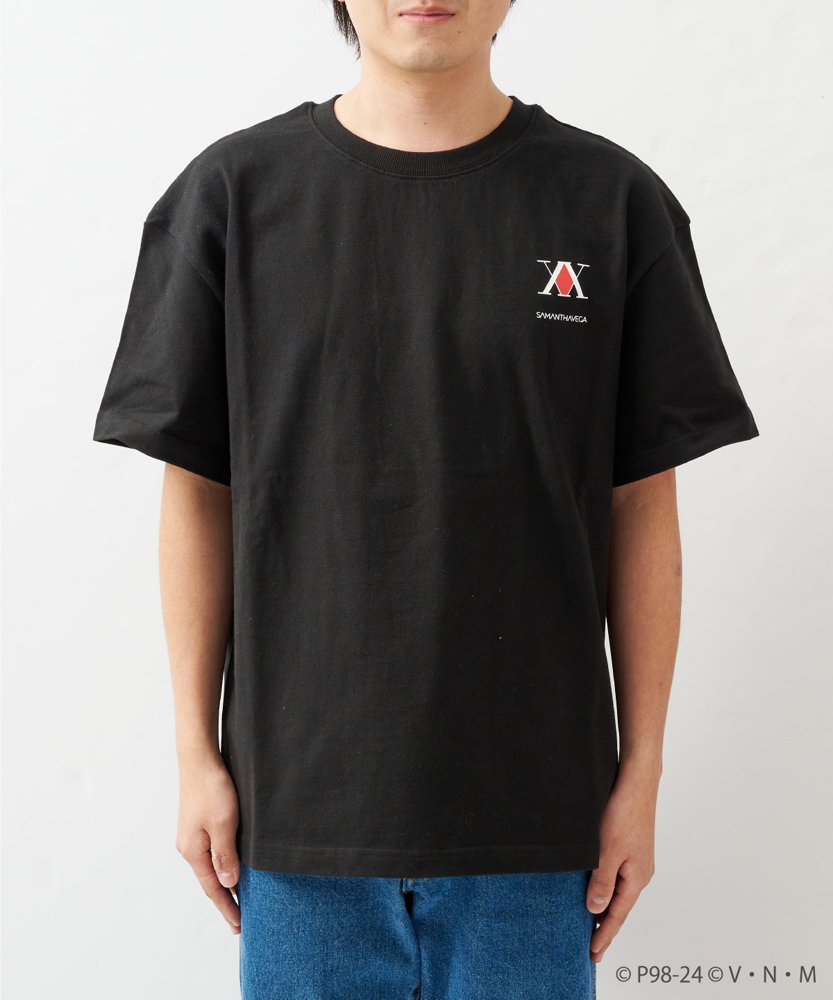 【SALE／50%OFF】SAMANTHAVEGA HUNTER*HUNTER meets SAMANTHAVEGA Tシャツ サマンサ ベガ トップス カットソー・Tシャツ ブラック