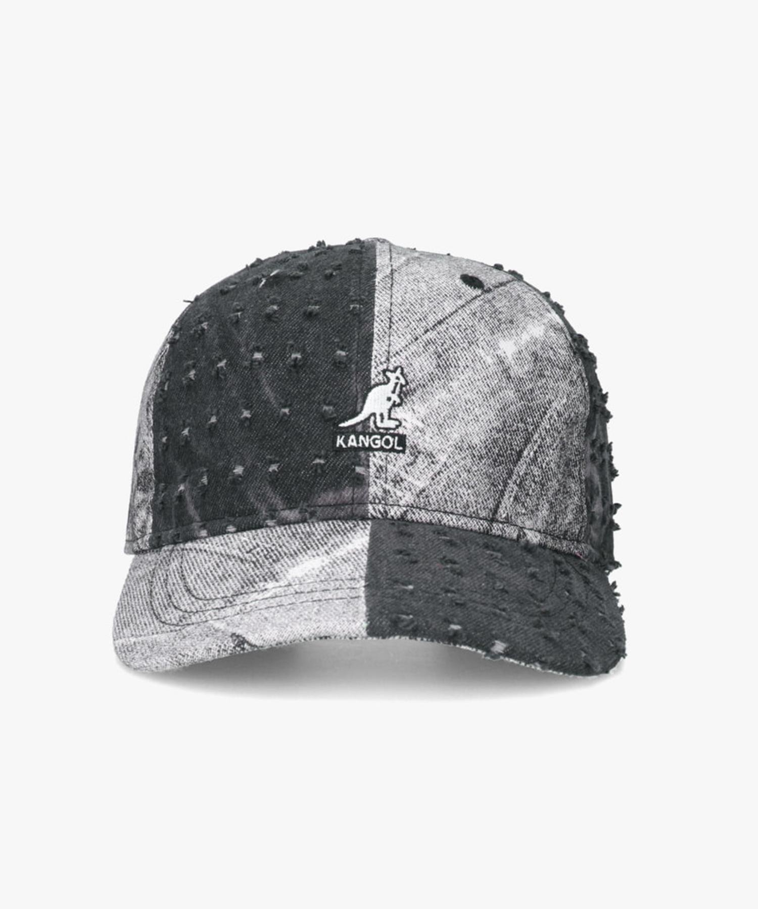 KANGOL KANGOL DENIM MASHUP BASEBALL / カンゴール オーバーライド 帽子 キャップ ブラック ブルー【送料無料】