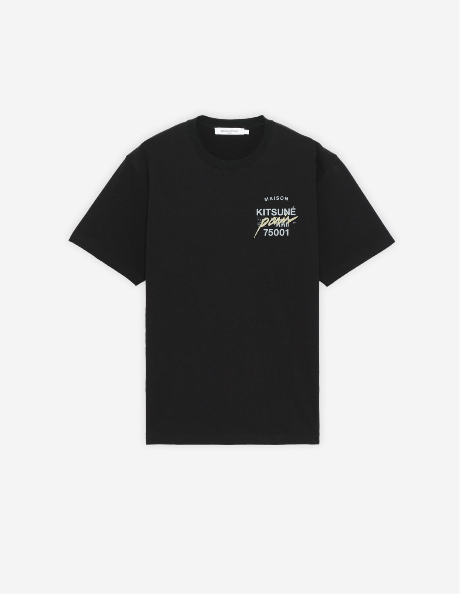 Maison Kitsune MAISON KITSUNE/(M)MMII TEE メゾン キツネ トップス カットソー・Tシャツ ホワイト ブラック【送料無料】