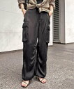 AP STUDIO ピグメントカーゴパンツ(ブラック) エーピーストゥディオ パンツ カーゴパンツ ブラック【送料無料】