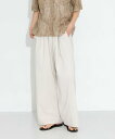 Sonny Label 機能素材イージーワイドパンツ サニーレーベル パンツ その他のパンツ グレー ホワイト【送料無料】