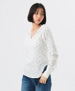 BEAMS BOY フラワー サーマル パーカー ビームス ウイメン トップス カットソー・Tシャツ ホワイト【送料無料】