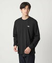 UNITED ARROWS green label relaxing <THE NORTH FACE>ヌプシ ロングスリーブ 長袖 Tシャツ ユナイテッドアローズ グリーンレーベルリラクシング トップス カットソー・Tシャツ ブラック ホワイト【送料無料】