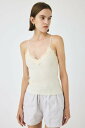 MOUSSY LACE TRIM RIB キャミソール マウジー トップス キャミソール ブラック ホワイト【送料無料】