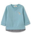 【SALE/50%OFF】Love&Peace&Money 【人気商品再入荷】【直営店で取り扱い無し】きりん刺しゅうトレーナー ナルミヤオンライン トップス ス...