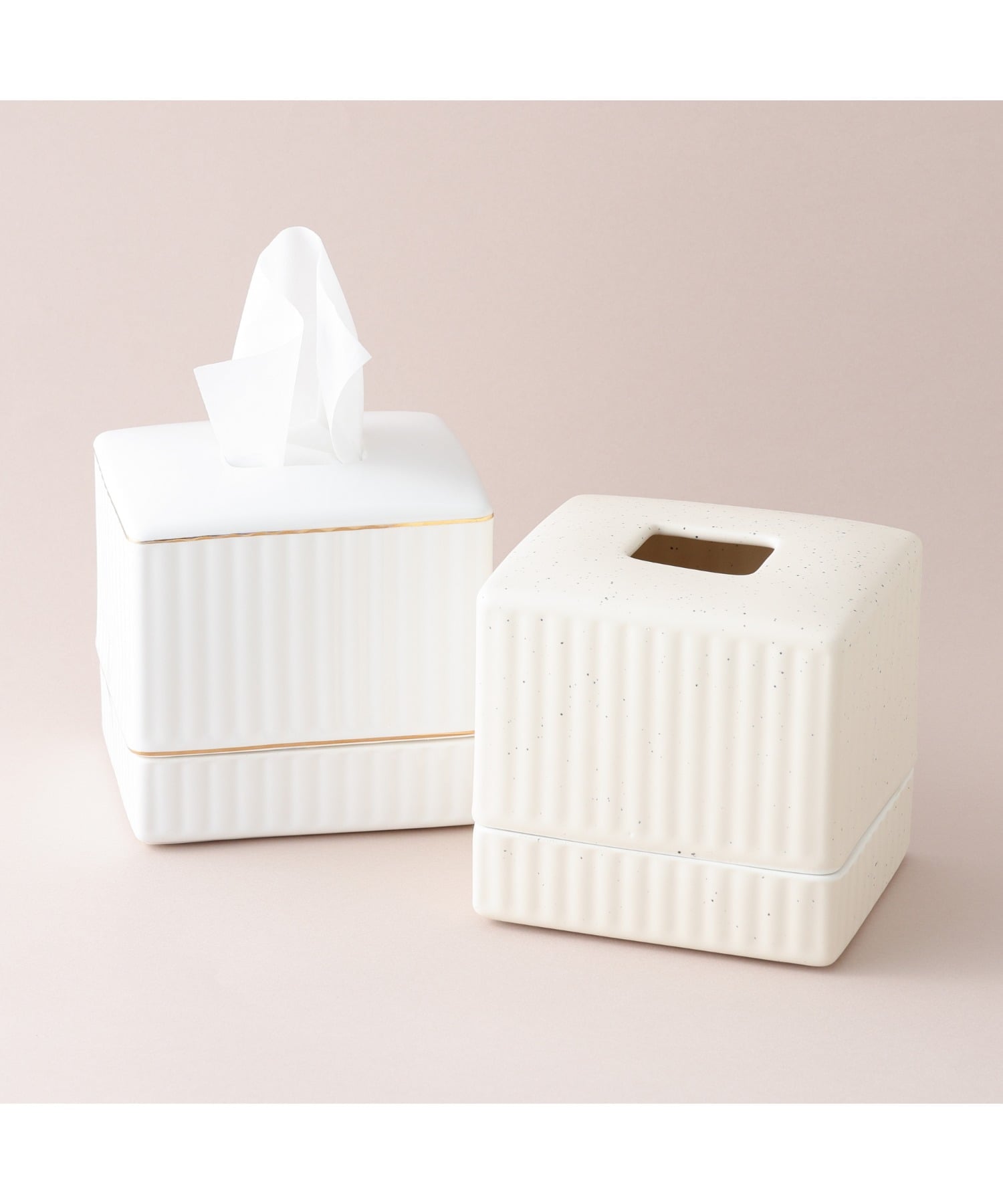 Francfranc コンパクト セラミックティッシュボックス ソフトパック用 収納 リビン...