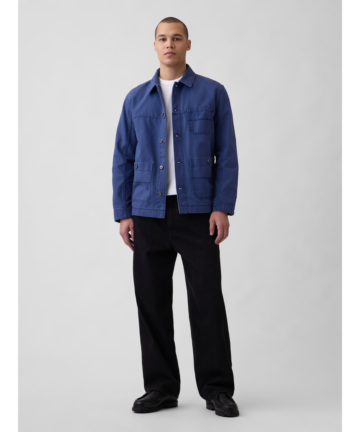 GAP (U)キャンバス チョアジャケット ギャップ ジャケット・アウター デニムジャケット ブルー【送料無料】