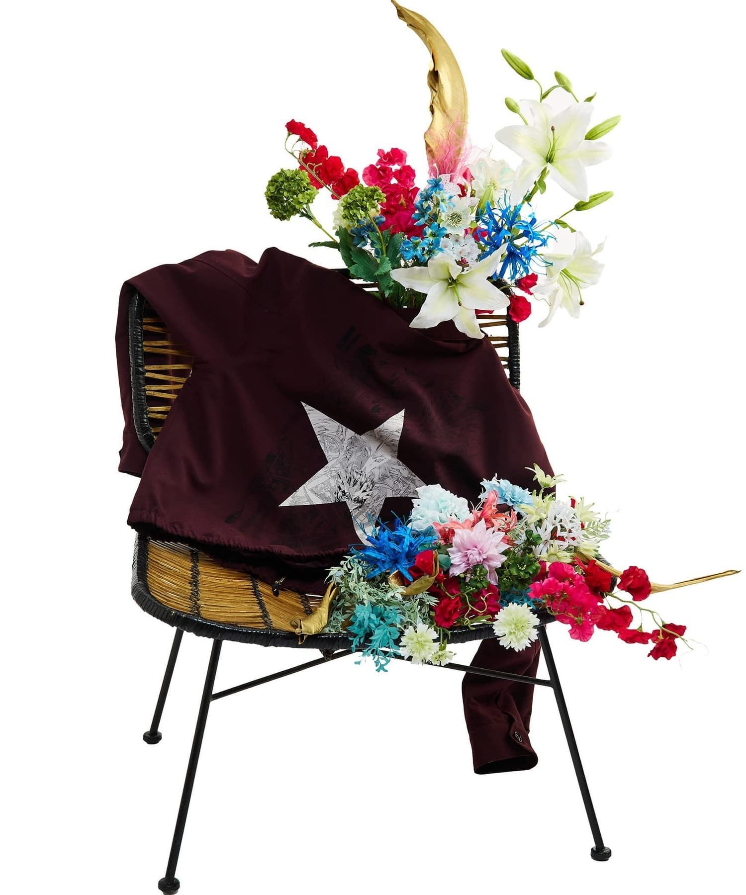 CONVERSE TOKYO 【CLAMP】『魔法騎士レイアース』GRAPHIC COACH JACKET コンバーストウキョウ ジャケット・アウター ブルゾン・ジャンパー ワインレッド【送料無料】