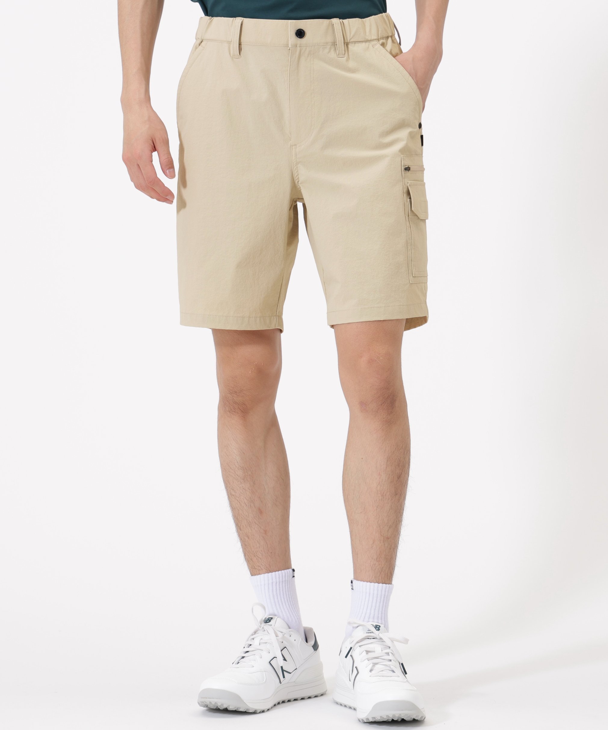 【SALE／30%OFF】New Balance Golf 接触冷感 リラックス ショートパンツ (MENS) ニューバランスゴルフ パンツ その他のパンツ ブラック グレー ベージュ【送料無料】