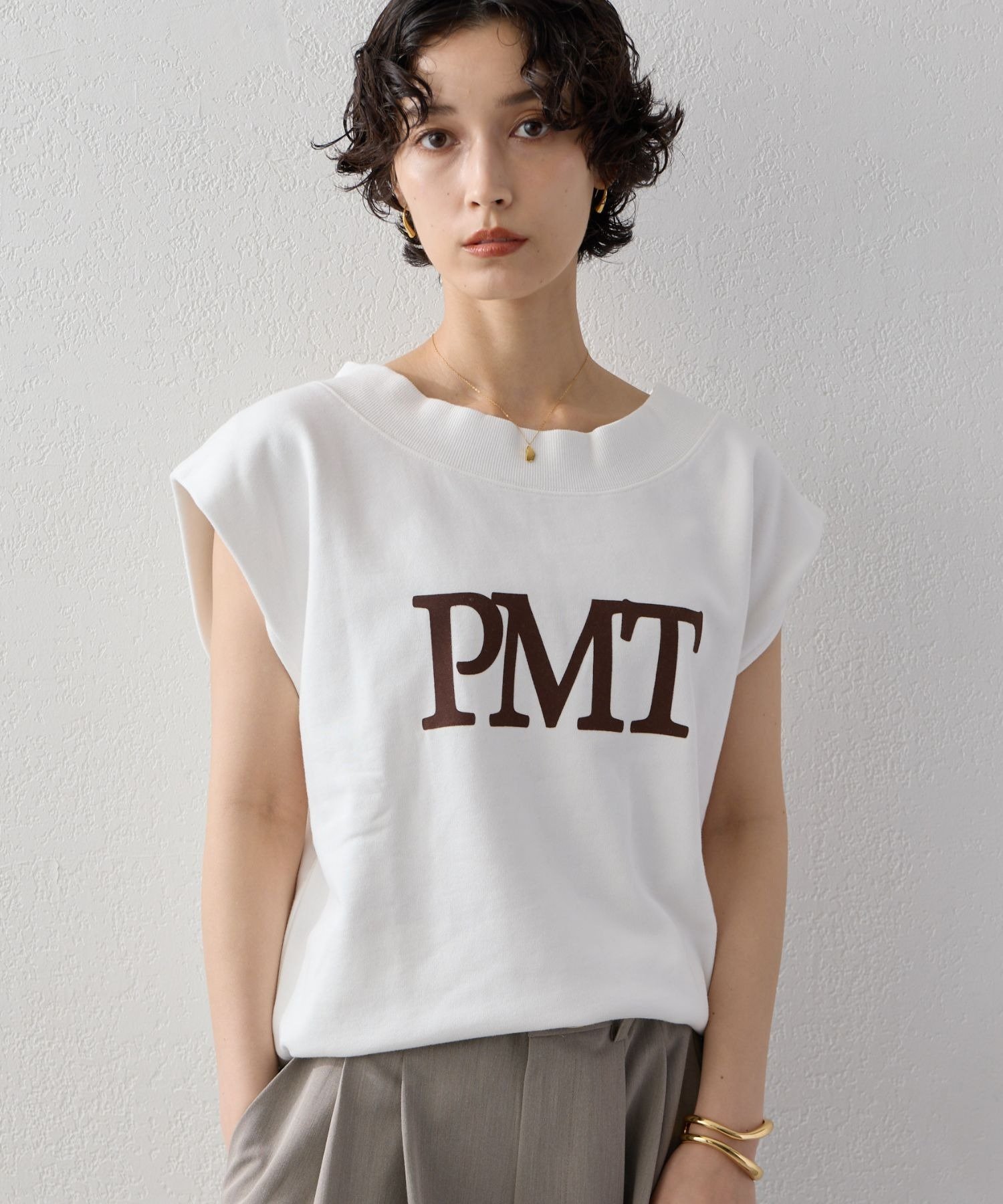 オフショルスウェットTee ガリャルダガランテ トップス カットソー・Tシャツ グレー ホワイト カーキグリーン