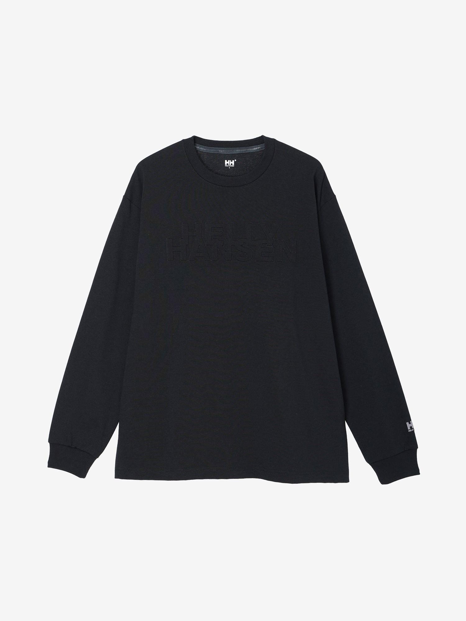 【公式】ロングスリーブバンピーロゴティー(ユニセックス) ヘリーハンセン トップス カットソー・Tシャツ ホワイト ブラック