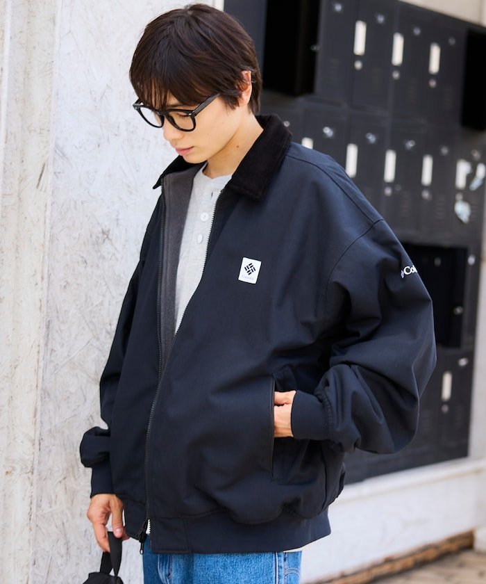 Columbia Columbia×FREAK'S STORE 別注 インペリアルパーク ワンポイントロゴ ダック ブルゾン【限定展開】 26AW フリークスストア ジャケット・アウター ブルゾン・ジャンパー ブラウン ブラック【送料無料】