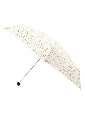 INDIVI ドット折り畳み傘 インディヴィ ファッショングッズ 日傘/折りたたみ傘 ブラック ブラウン