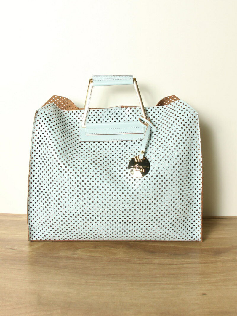 【SALE／50%OFF】QUEENS COURT 【BEVINI MODENA】レザーハンドルBAG クイーンズコート バッグ その他のバッグ ブルー ピンク ブラウン【送料無料】のサムネイル