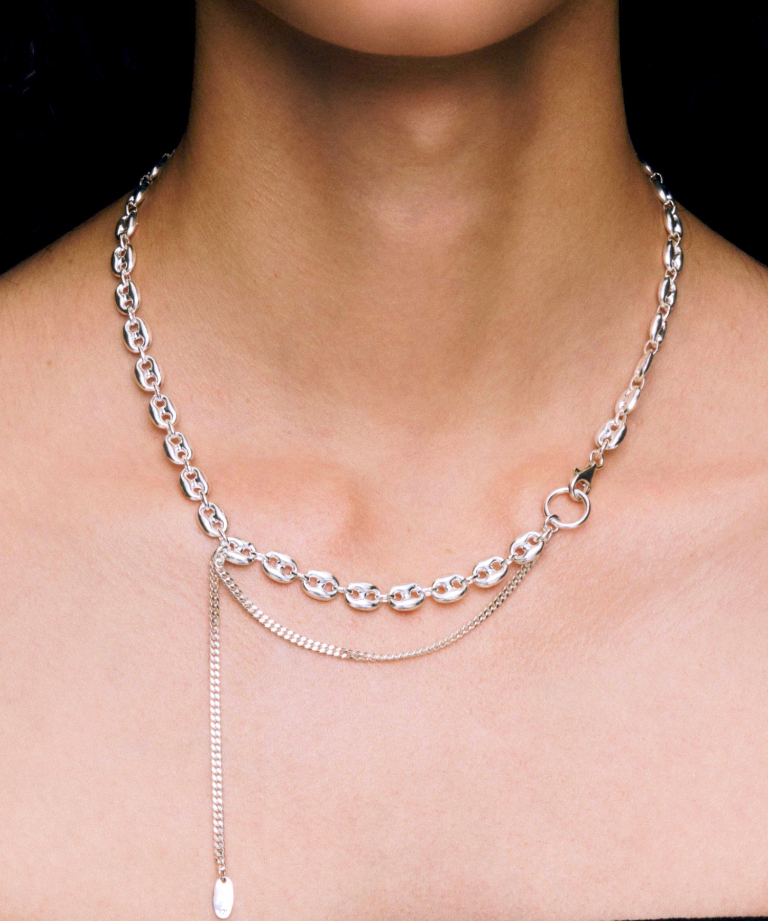 ネックレス quip queint quip queint/marina chain necklace マリーナ チェーン ネックレス SILVER925 シルバージュエリー クイップ クエイント セットアップセブン アクセサリー・腕時計 ネックレス シルバー【送料無料】