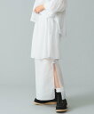 BEAMS BOY maturely / Lawn Layard Stitch Skirt r[X EC XJ[g ̑̃XJ[g zCg uEyz