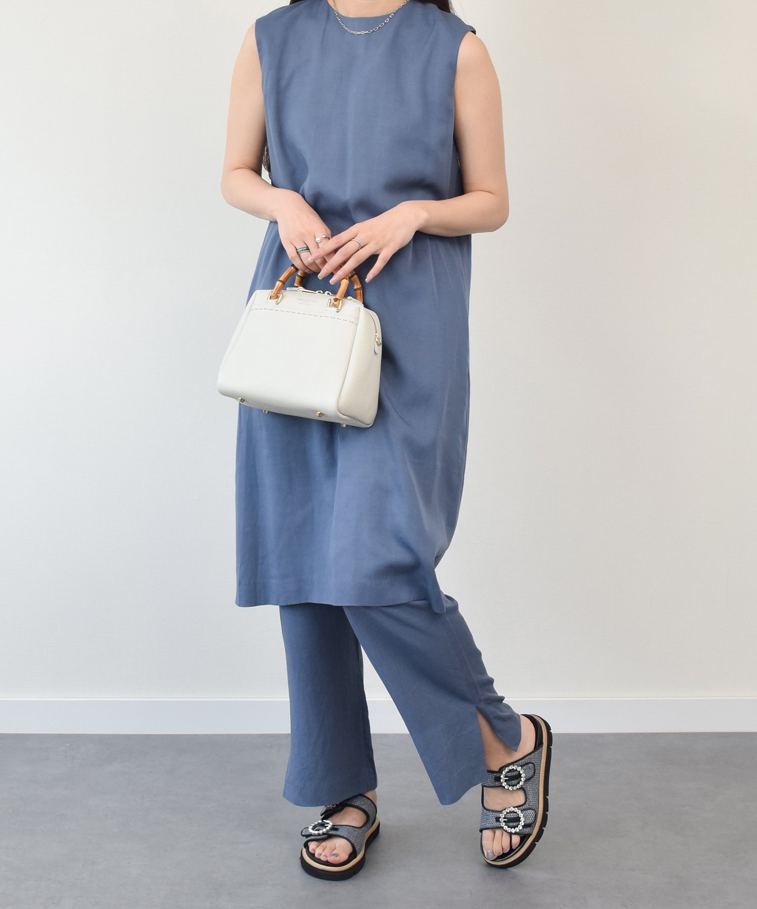 【SALE／30%OFF】INTER-CHAUSSURES SELECT 【CHRISTIAN VILLA】バンブーハンドルミニボストンバッグ インターショシュール バッグ ボストンバッグ【送料無料】