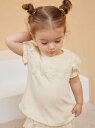 gelato pique 【BABY】デイジーチュールTシャツ ジェラートピケ トップス カットソー・Tシャツ イエロー【送料無料】(4)