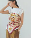 Demi-Luxe BEAMS manipuri / シーズナルフルーツ リネン ストール デミルクス ビームス ファッション雑貨 マフラー・ストール・ネックウォーマー ホワイト【送料無料】