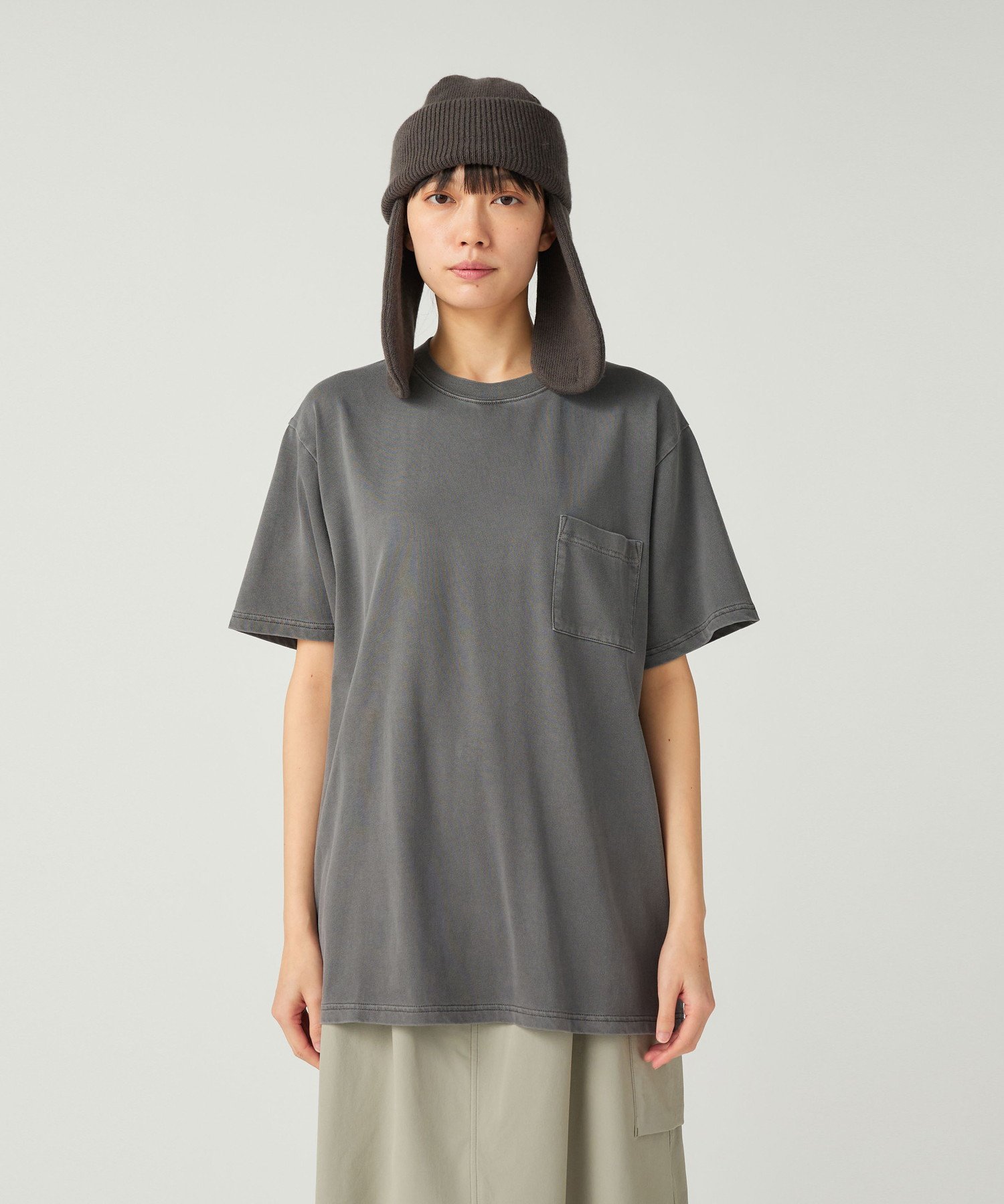 Garment Dyed T-Shirt スノーピーク トップス カットソー・Tシャツ ホワイト グレー