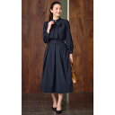 Kitamura ウエストデザインタックロングスカート KH0787 キタムラ スカート ロング・マキシスカート ネイビー【送料無料】
