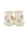 gelato pique 【BABY】ベビモコフラワーソックス ジェラートピケ マタニティウェア・ベビー用品 ベビーソックス ホワイト