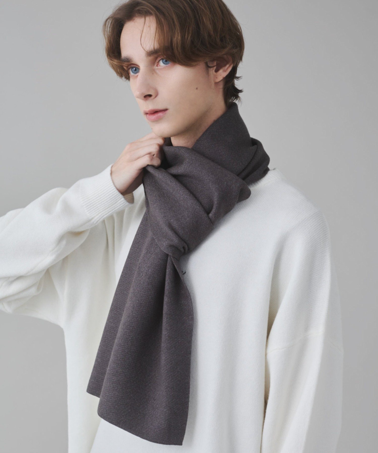 WEGO MEN'S コンパクトニットマフラー ウィゴー ファッション雑貨 マフラー・スト...