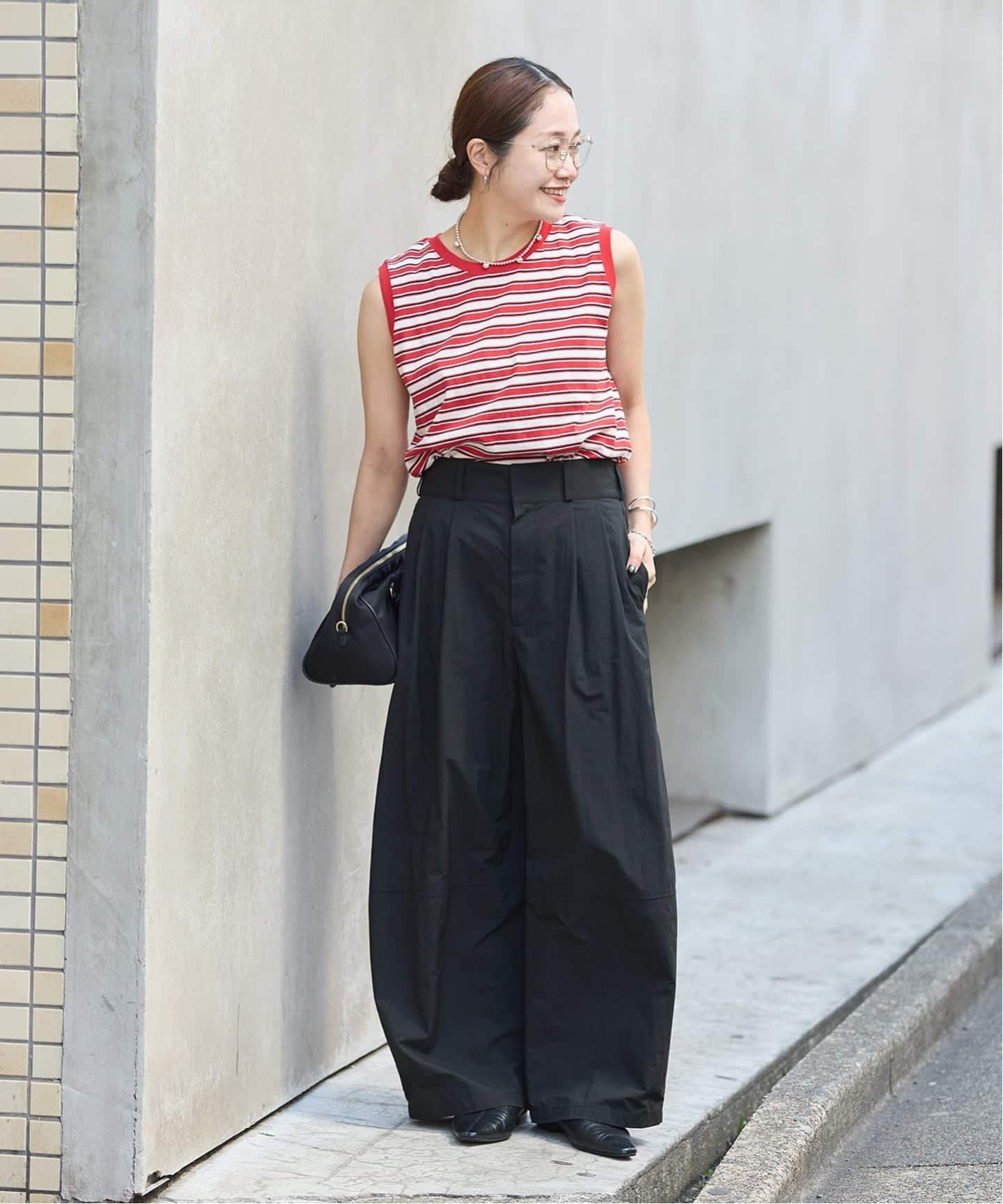 JOURNAL STANDARD マットクロスコクーンワイドパンツ ジャーナル スタンダード パンツ その他のパンツ ベージュ ブラック