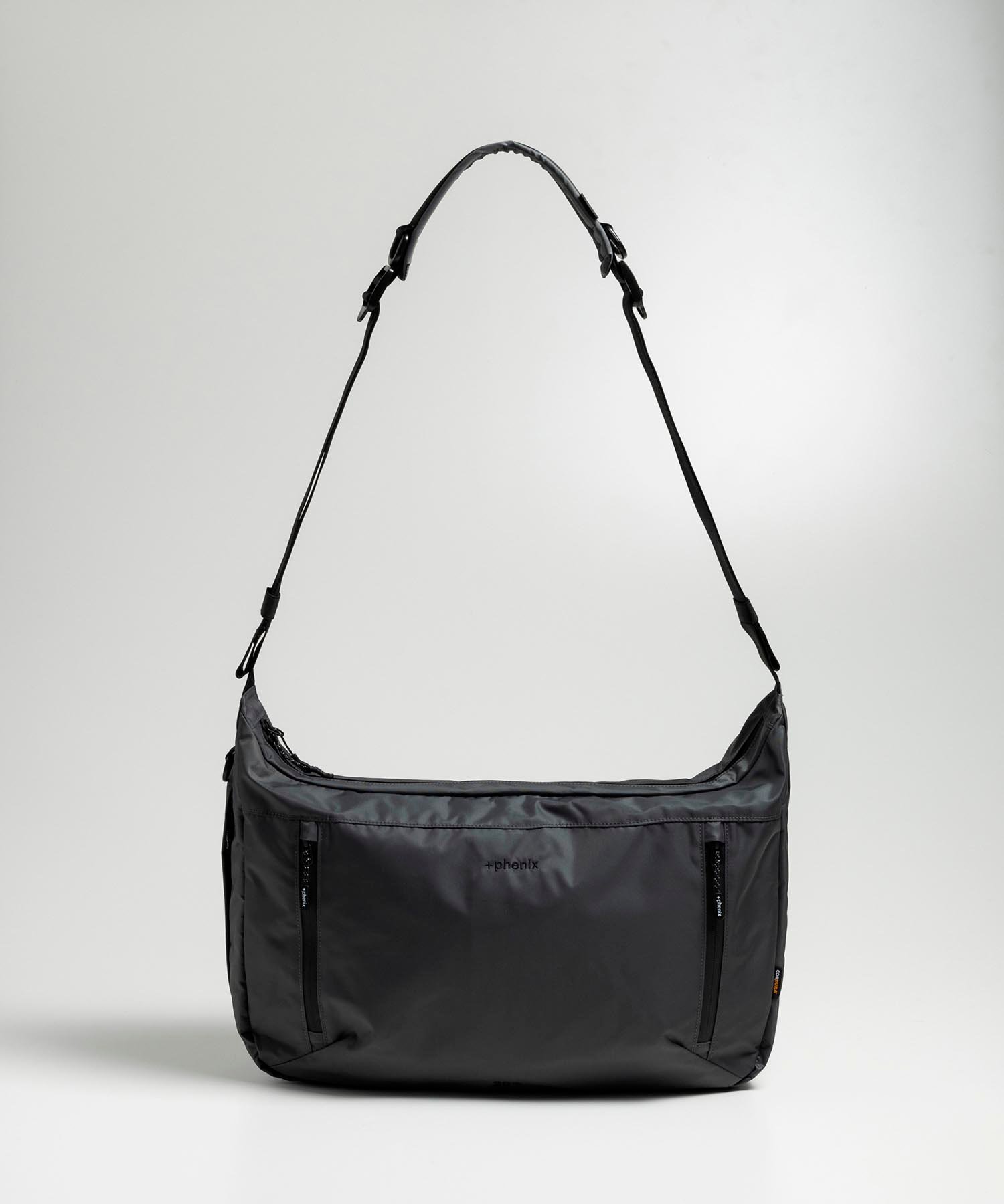 +phenix +phenix EXPAND SHOULDER BAG 20+ エクスパンド ショルダーバッグ シフォン バッグ ショルダーバッグ グレー ブラック