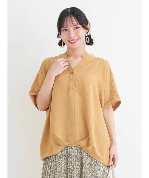 Re-J&SUPURE 【接触冷感】[らくちんケア ]裾タックスキッパーブラウス(セットアッ...
