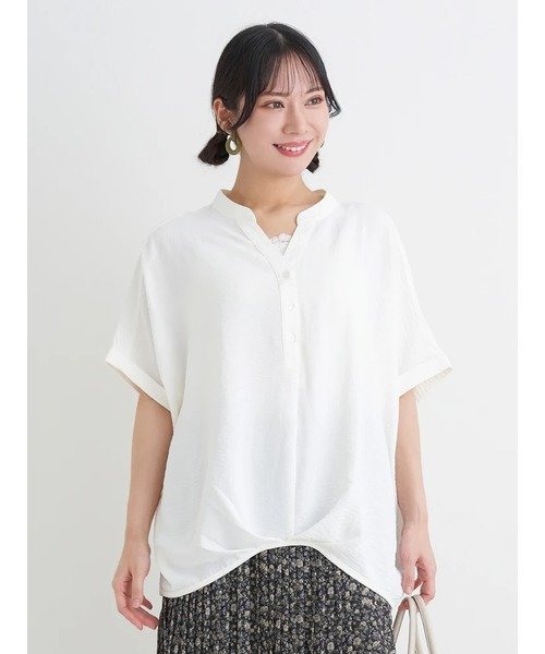 Re-J&SUPURE 【接触冷感】[らくちんケア ]裾タックスキッパーブラウス(セットアッ...