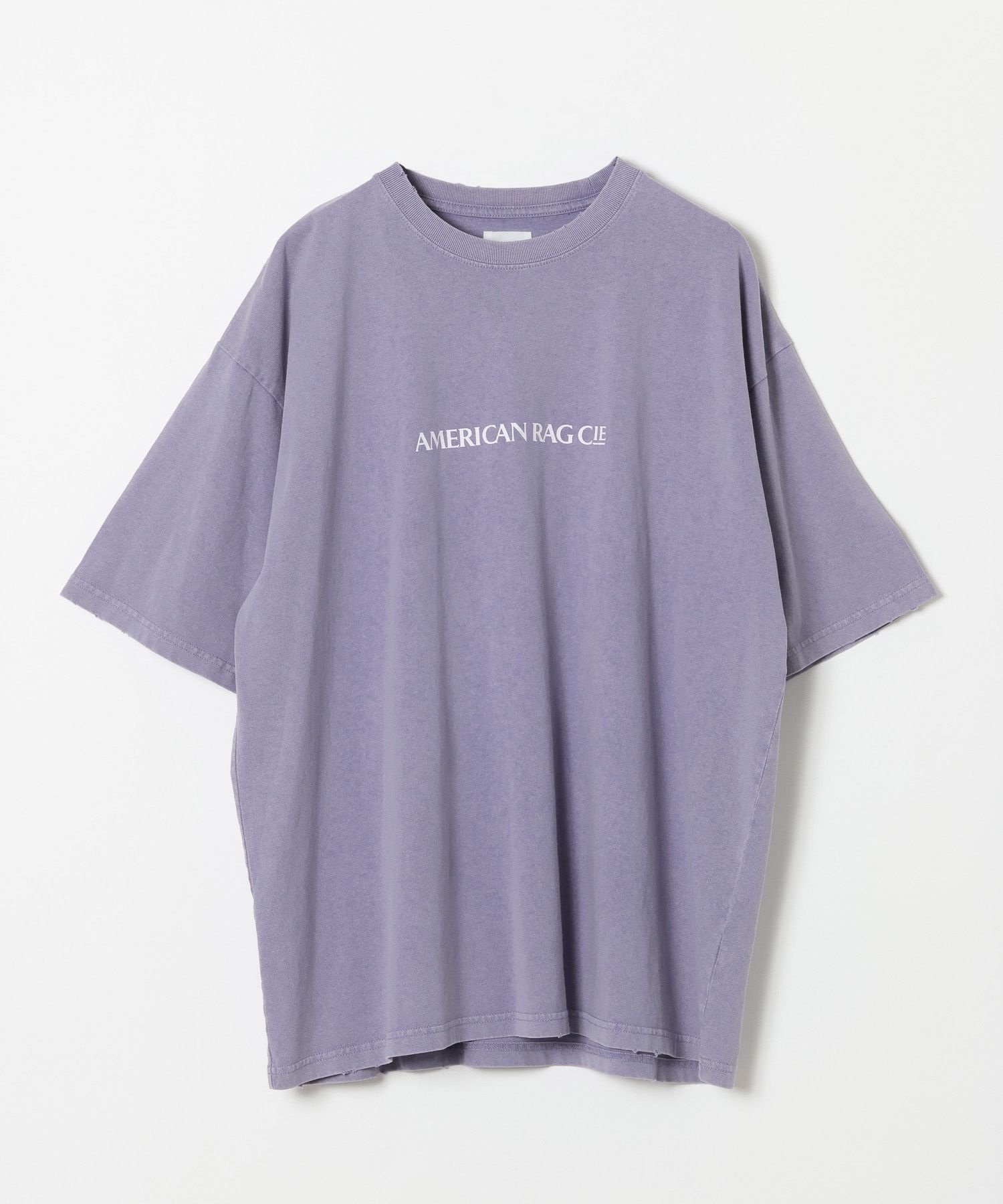 【AMERICAN RAG CIE】ヴィンテージウォッシュTシャツ(ユニセックス) ベイフロー トップス カットソー・Tシャツ パープル グレー ブラウン
