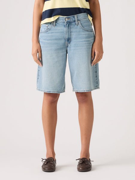【SALE／50%OFF】Levi's BAGGY DAD ジーンズ ショート ライトインディゴ リーバイス パンツ その他のパンツ ネイビー【送料無料】
