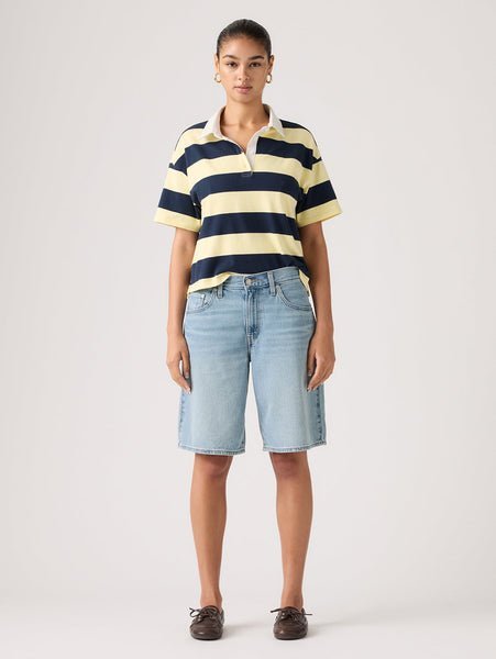 BAGGY DAD ジーンズ ショート ライトインディゴ リーバイス パンツ その他のパンツ ネイビー