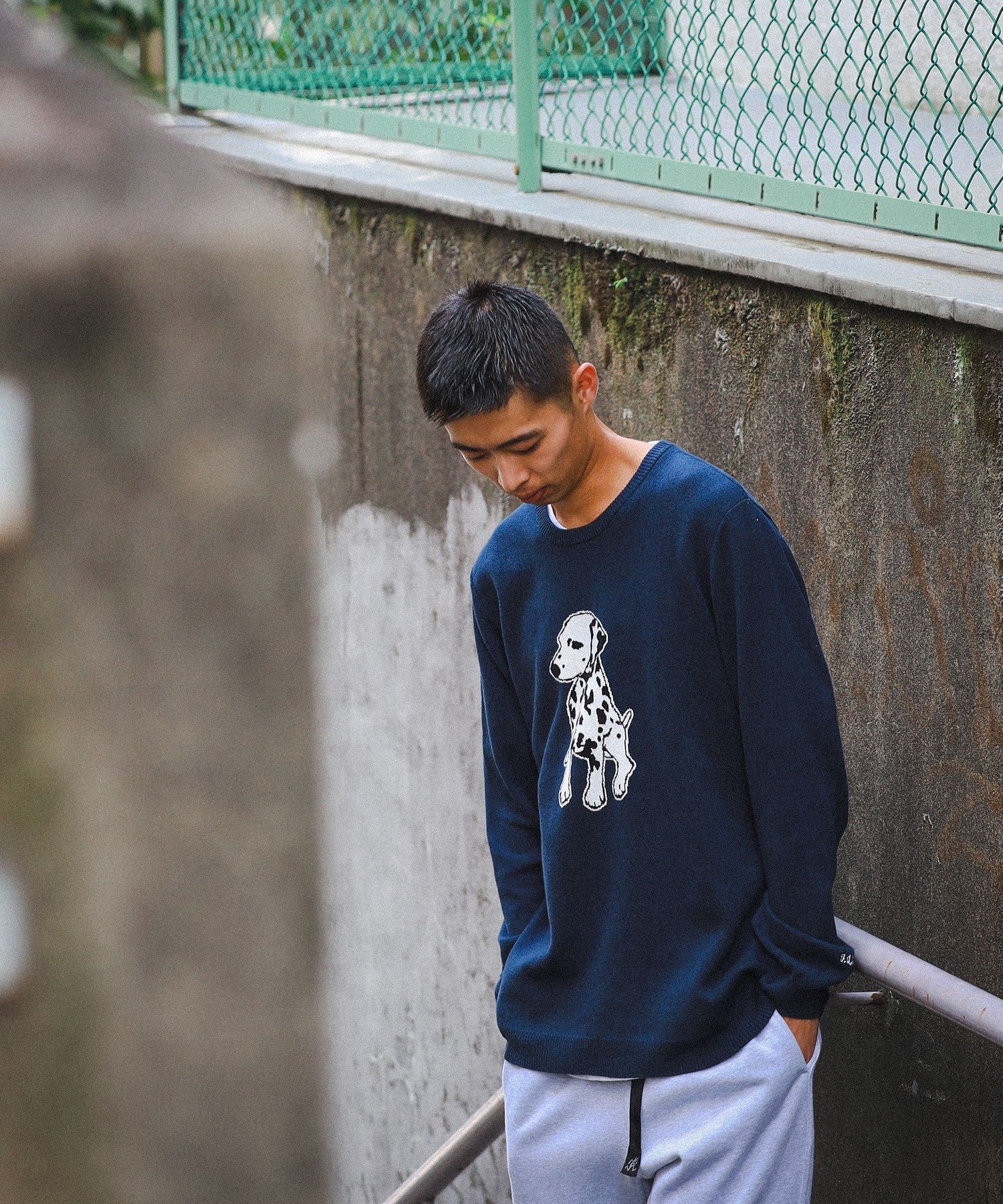 【SALE／30%OFF】BEAMS T fLAnsisCA / Jacquard Knit 22AW ビームスT トップス ニット ネイビー ベージュ グレー ブラック【送料無料】のサムネイル