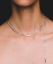 quip queint quip queint/two chain necklace トゥーチェーンネックレス SILVER925 シルバージュエリー クイップ クエイント セットアップセブン アクセサリー・腕時計 ネックレス シルバー【…