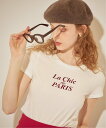 【SALE／40 OFF】DEICY La Chic de PARIS Tシャツ デイシー トップス カットソー Tシャツ ホワイト ネイビー ベージュ