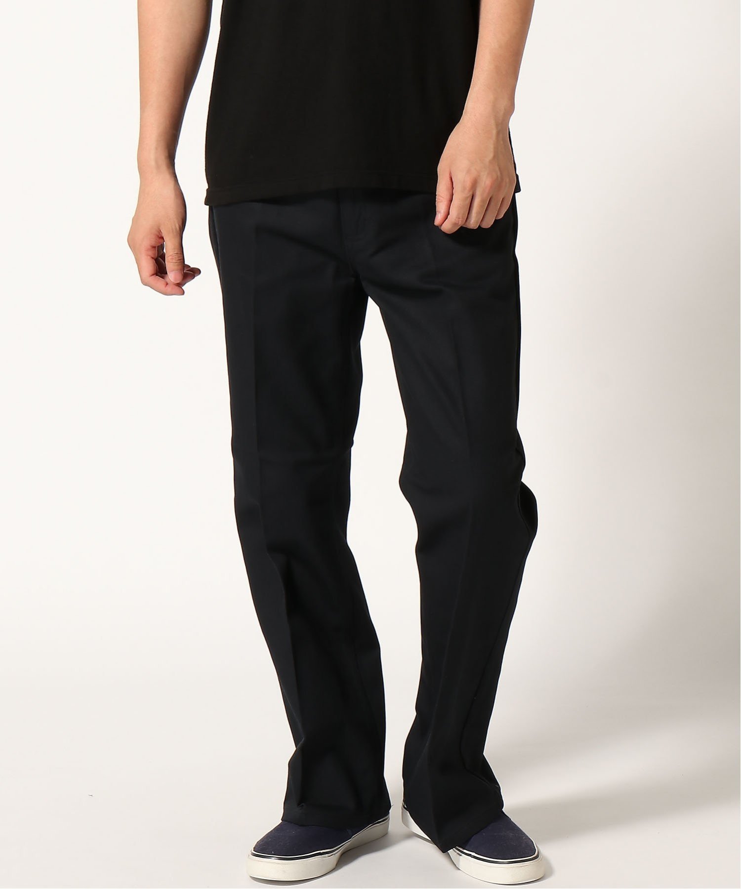 【SALE／49%OFF】niko and ... (M)カツラギCプレスフレアPT ニコアンド パンツ その他のパンツ ブラック ベージュのサムネイル