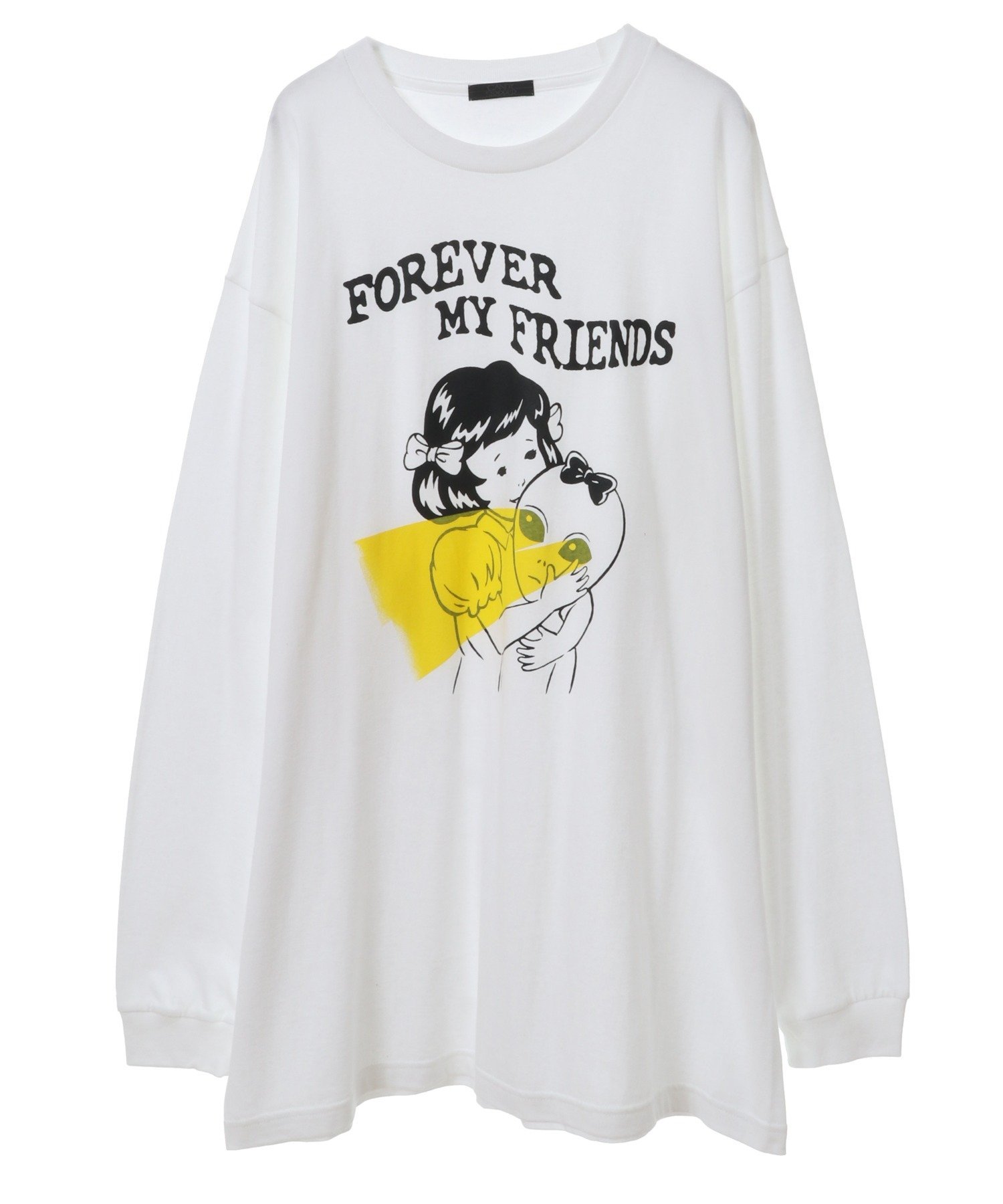 【SALE／20 OFF】Candy Stripper FOREVER MY FRIENDS L/S TEE キャンディストリッパー トップス カットソー Tシャツ ホワイト グレー ブラック【送料無料】