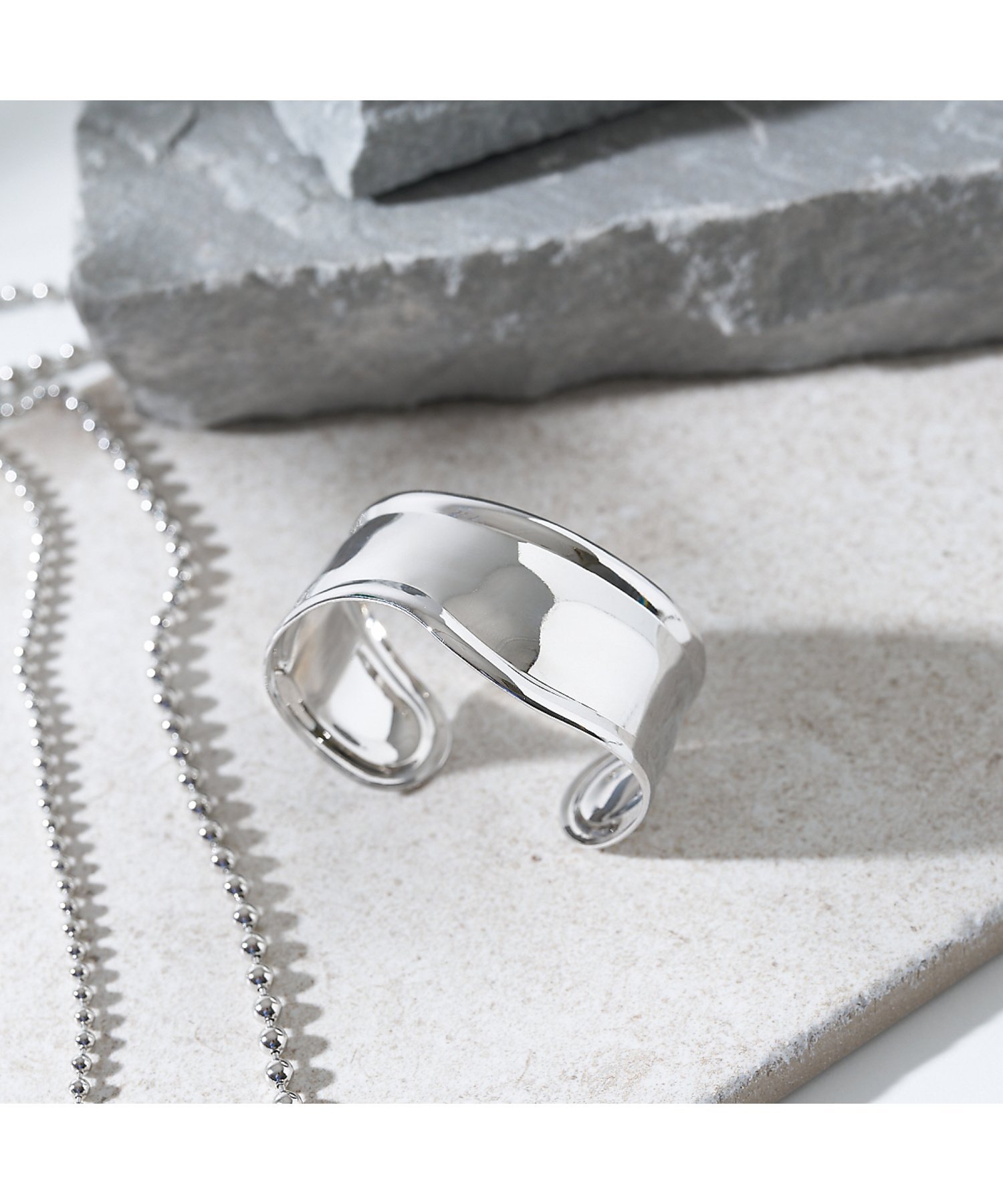 collex 【dignif】【金属アレルギー対応】ワイドウェーブバングル コレックス アクセサリー・腕時計 ブレスレット・バングル ゴールド シルバー【送料無料】