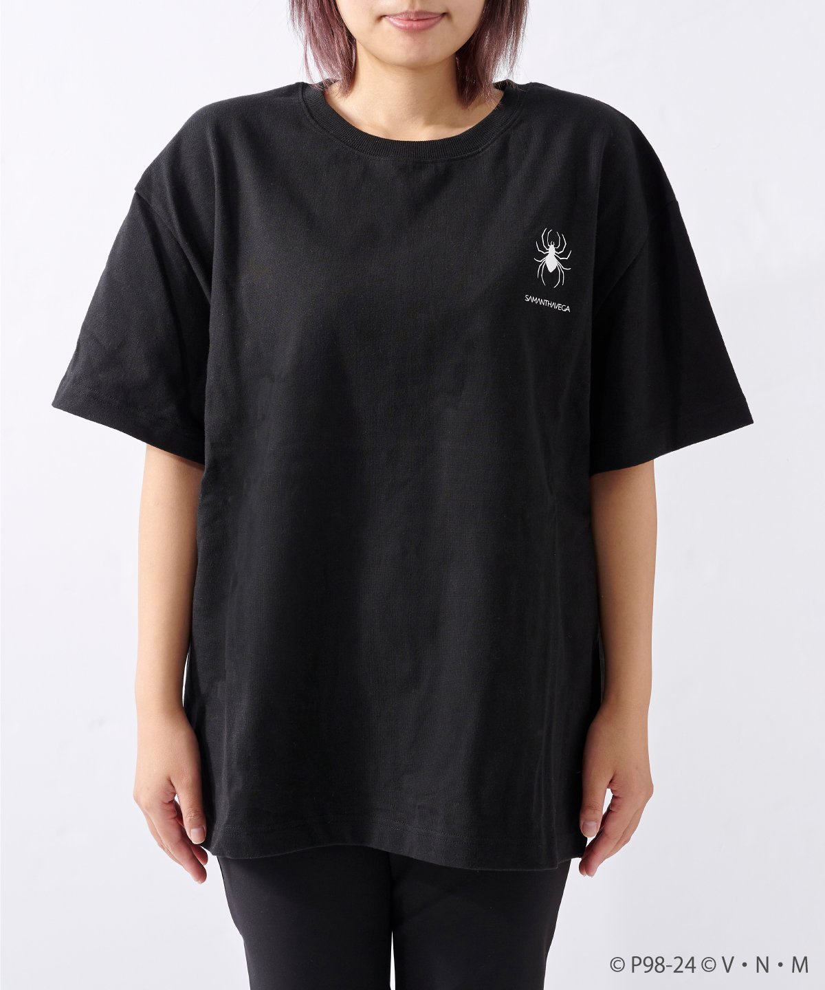 【SALE／50%OFF】SAMANTHAVEGA HUNTER*HUNTER meets SAMANTHAVEGA Tシャツ サマンサ ベガ トップス カットソー・Tシャツ ブラック