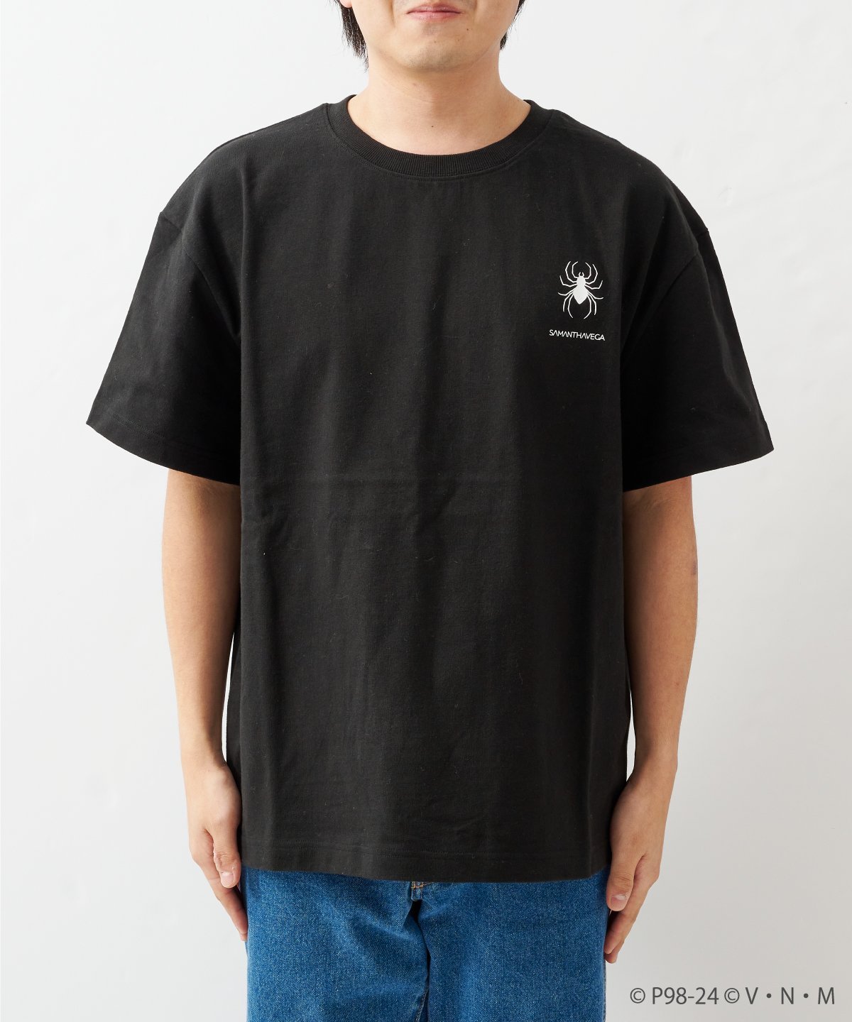 【SALE／50%OFF】SAMANTHAVEGA HUNTER*HUNTER meets SAMANTHAVEGA Tシャツ サマンサ ベガ トップス カットソー・Tシャツ ブラック